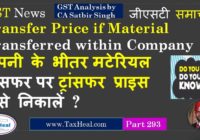 transfer material within company gst