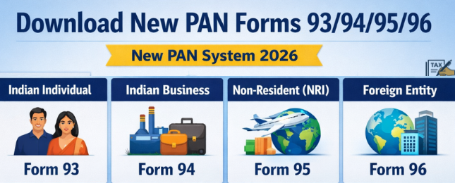 New PAN Form 95 Income Tax Rules 2026 pdf Download for NRI