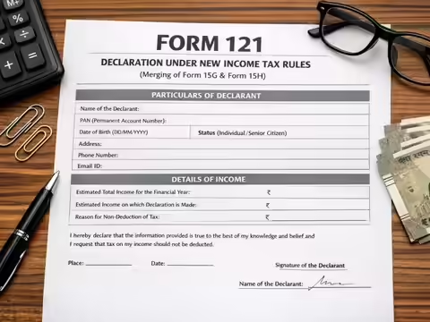 How to fill form 121 Income Tax Act 2025