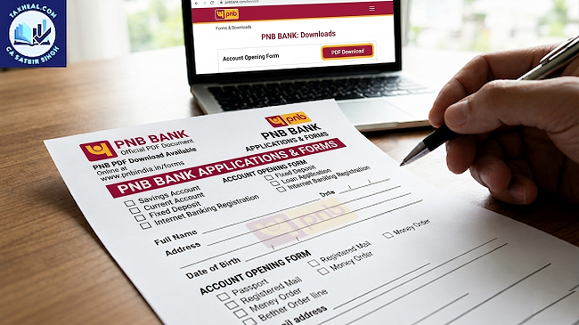 PNB Bank Account opening form for Non Individuals from Download